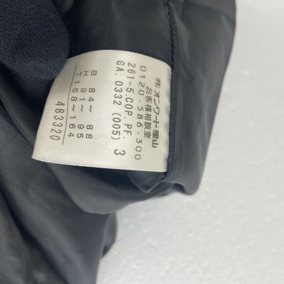 feroux black velvet womens dress Made In japan - Picture 8 of 10